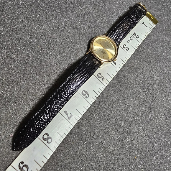 Wittnauer H & R BLOCK 10 YEARS Service Award Quartz Watch Gold Tone Working show - Picture 9 of 9